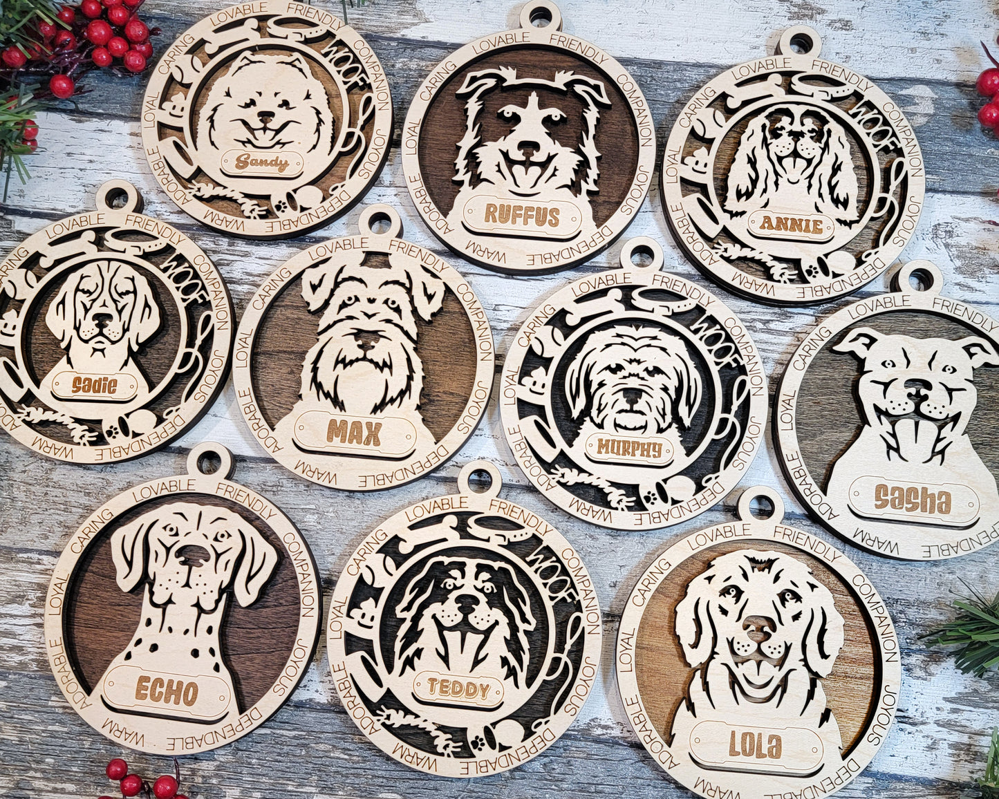 Custom Dog Ornaments