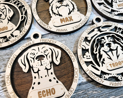 Custom Dog Ornaments