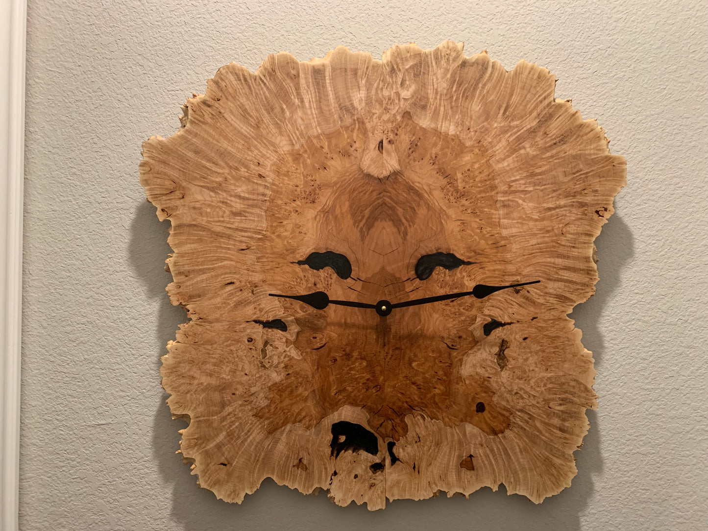 Maple Burl Clock